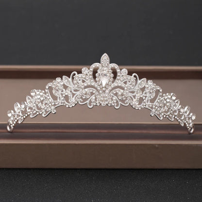 Bridal Baroque Rhinestones Crystal Tiaras Wedding Crown Hair Jewelry for Women Party Crowns Bride Accessory
