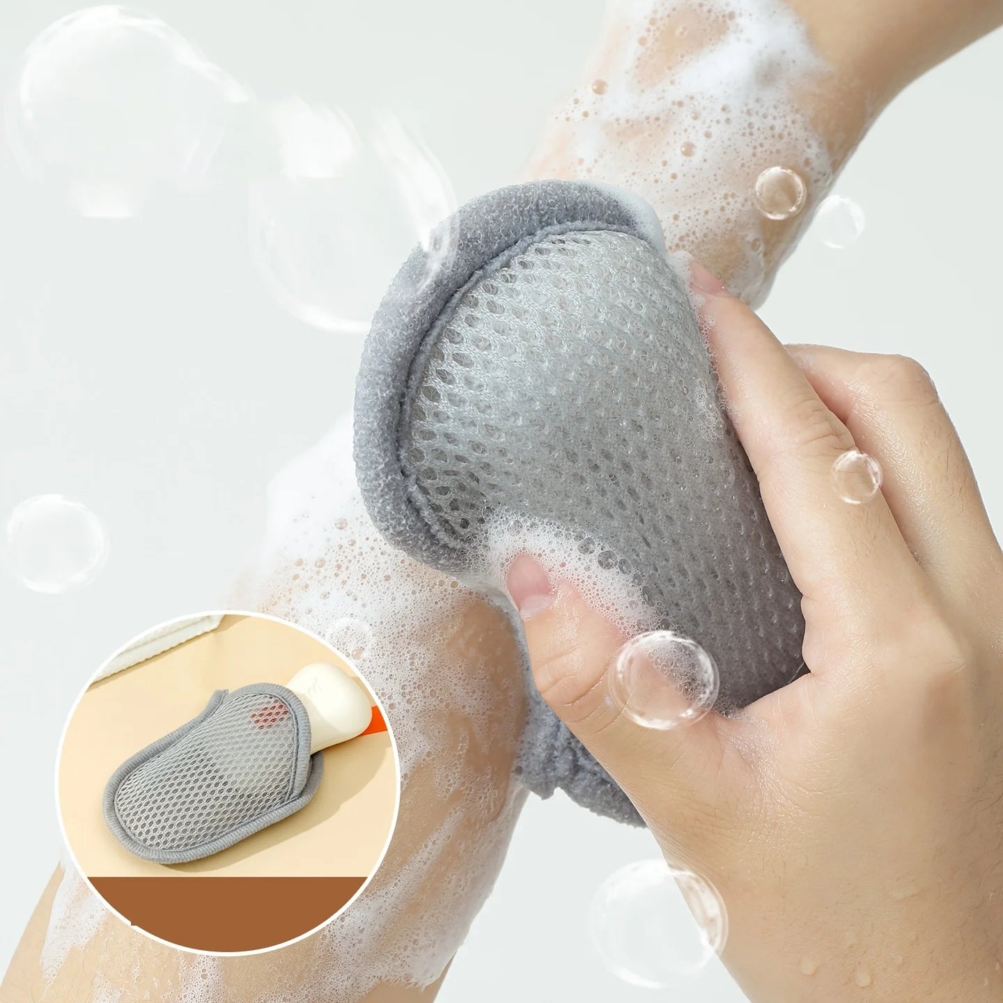 Soap Foam Net Soap Bag for Bath,Face Wash,and Shower Gel-Durable Mesh Design with Ergonomic Handle,For Cleansing,Soap Dispens