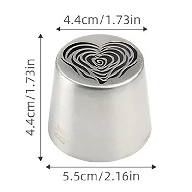 1Pc Stainless Steel Russian Piping Tips Christmas Cake Icing Frosting Nozzles For Cupcake Decoration DIY Kitchen Baking Tool 