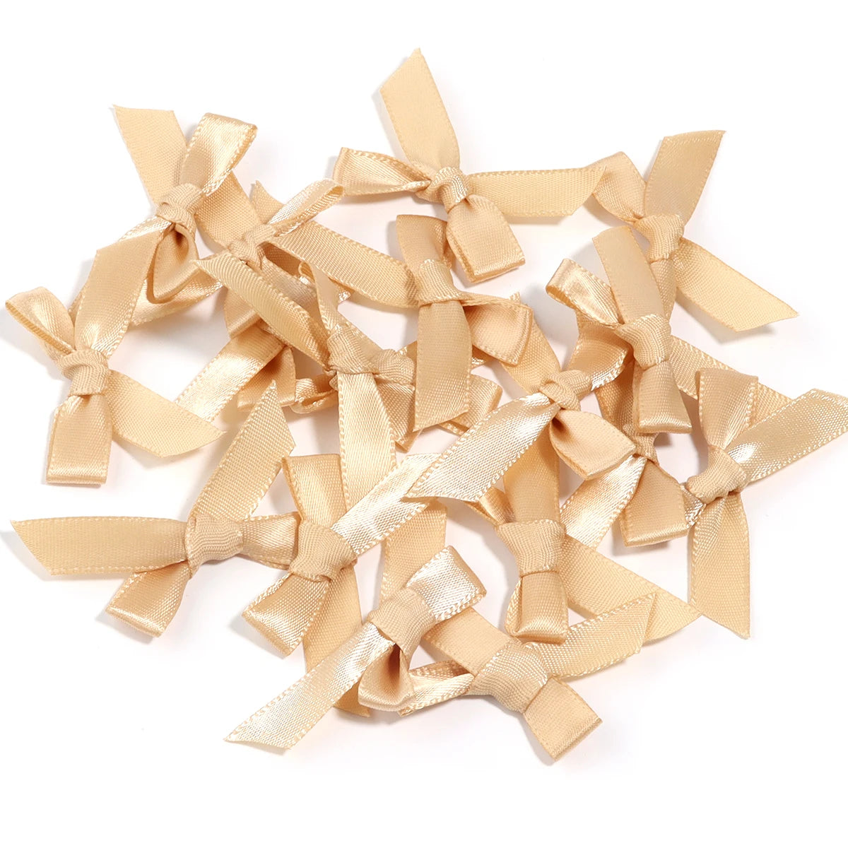 50 Pcs/Lot 4*3.5cm Fresh Pink Ribbon Bows Small Size Satin Ribbon Bow Flower Craft Decoration Handwork DIY Party Decoration -