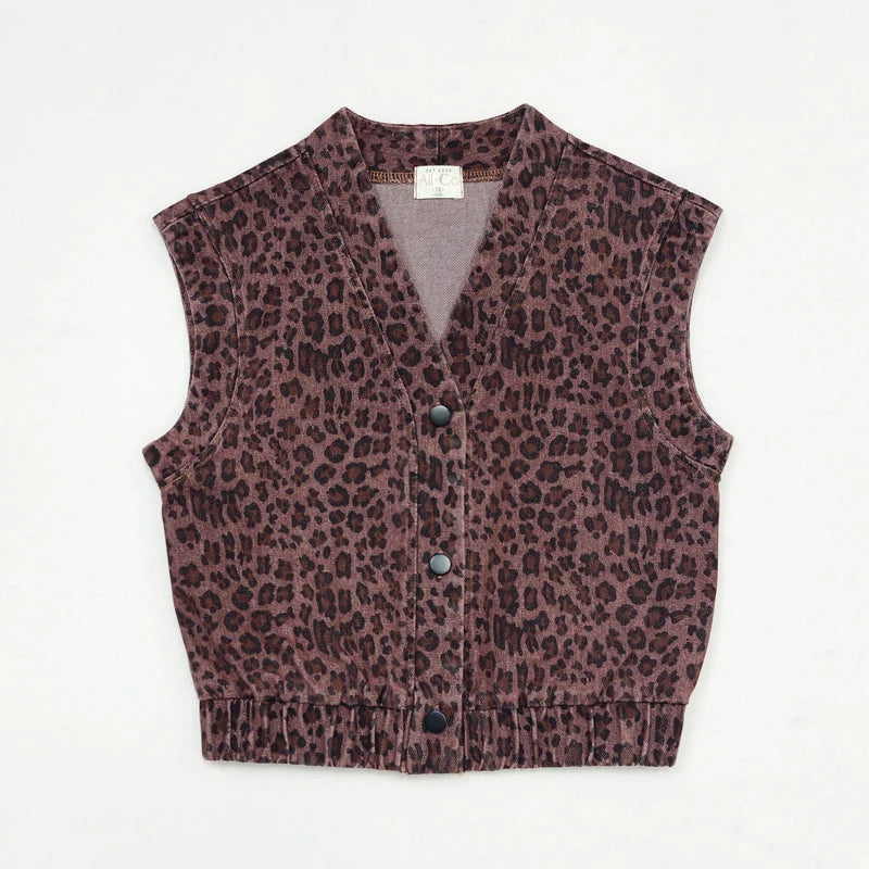 Ali Co AW26 denim leopard collection boys girls clothing dress skirt shirt vest and overalls