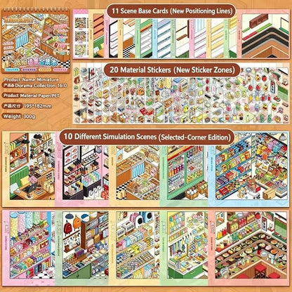 Store Code Goods Store Code Goods Series Sticker Stacking Sticker PET Material Sticker Book 3D Design DiY Cut Design