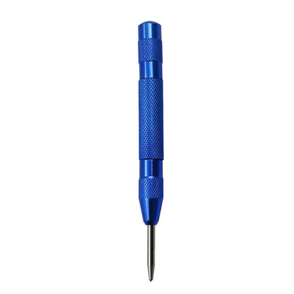 Automatic Center Punch Automatic Metal Punch Tool Woodworking Tools Loaded Marker Wood Chisel Joinery Carpenter Tool - Blue