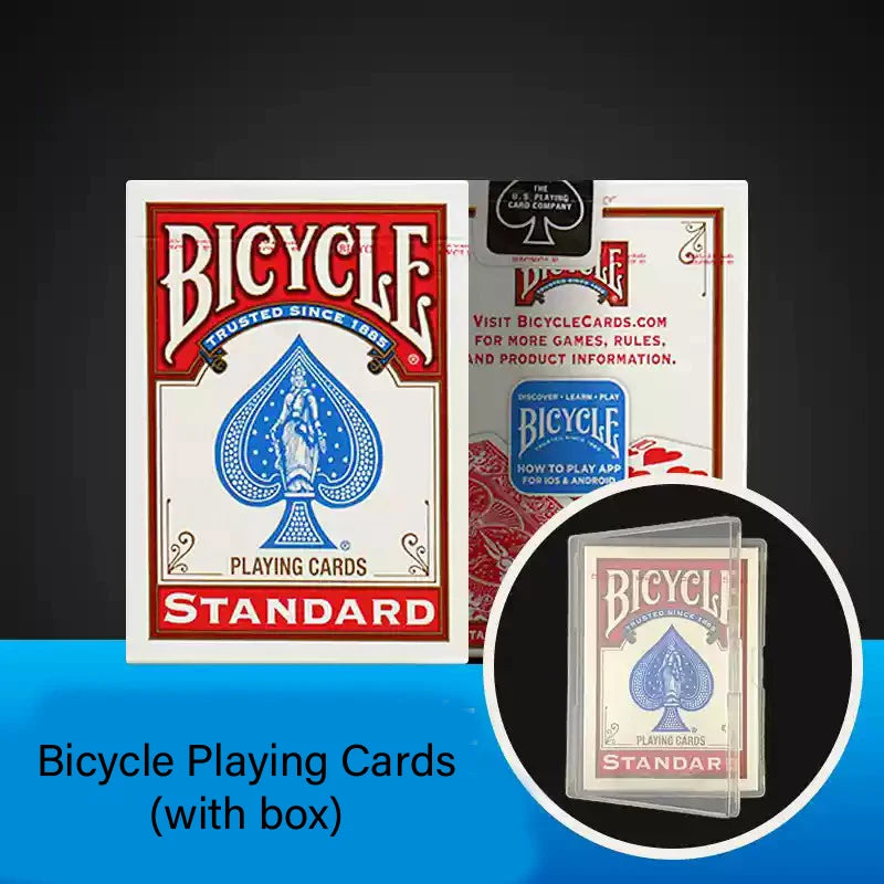 Bicycle Rider Back Playing Cards Magic Tricks Poker Magia Close Up Street Illusions Gimmicks Mentalism Props Kids Toys - red-