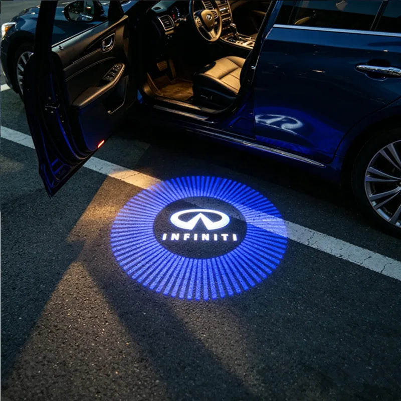 LED Emblem Lamps Car Door Welcome Logo Light for Infiniti Fx35 Q50 QX60 QX50 Q59 Q70 Q30 G37 G35 Car Goods - LOGO F