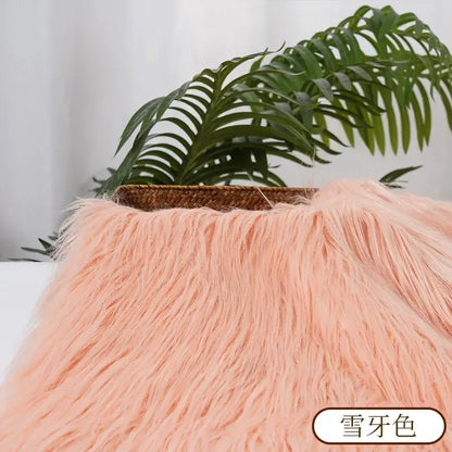 25x45cm 9cmPile Faux Fur Fabric For Sewing Doll Toy Beard Hair DIY Patchwork Material Accessories Home Decoration Cosplay Fab