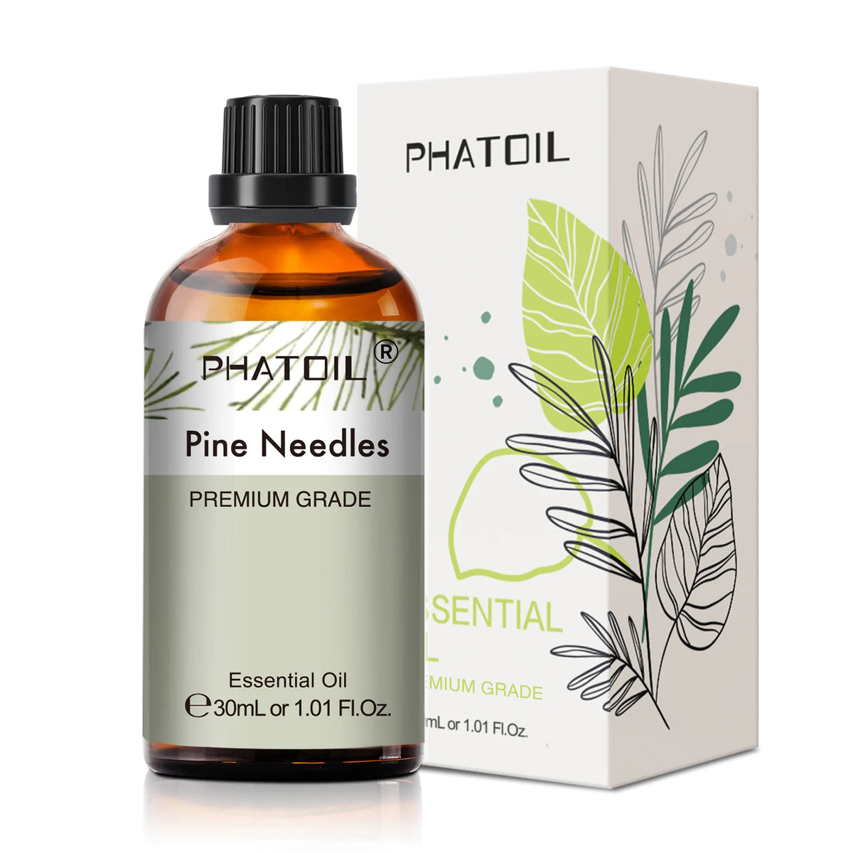 PHATOIL 1PCS Aromatherapy Essential Oil 30ml Lemon Eucalyptus Lavender Bergamot Jasmine Juniper Rose Vanilla Aroma Essential 