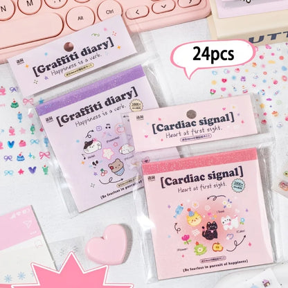 Mr Paper,kawaii Mini Deco Sticker Book scrapbooking stickers stickers aesthetic cheap stationery supplies journaling statione