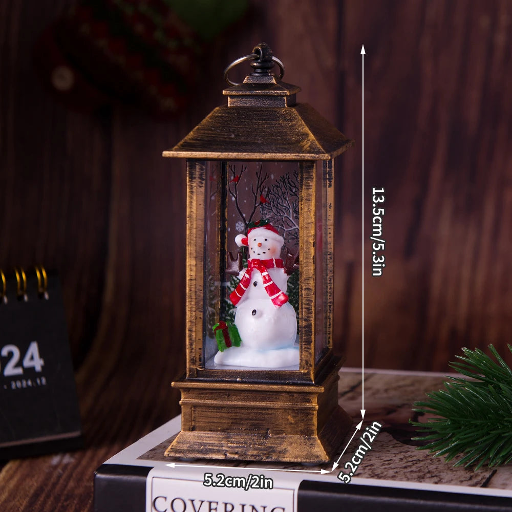 1PC Light Night Light Christmas Interior Light Desktop Decoration Christmas Tree Santa Claus Decorative Desktop Decoration No