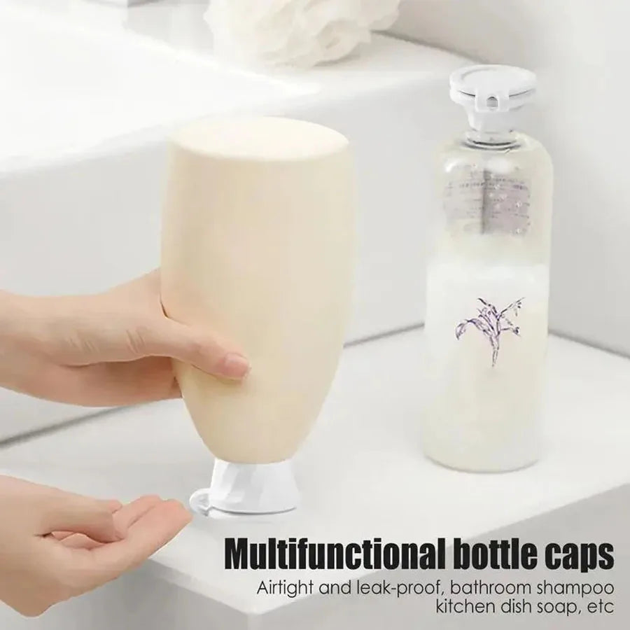 Bottle Emptying Caps, 3/6pcs Adapters Transfer Connector, 3 Sizes Inverted Caps Flipping Bottle, Inverted bottle cap Get Ever