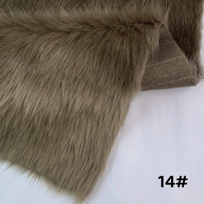 Fur Imitate Fabric 30x50cm Polyester Fiber Medium Thickness Woven Technics 2.5cm Long Fur Fabric Cosplay Fursuit Fur Material