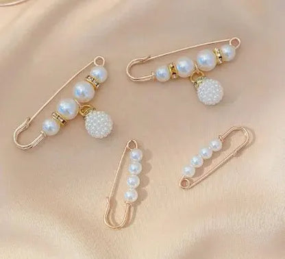 4PCS Waist Adjustment Uniform Clothing Extended Buckle And Waist Adjustment Buckle Pearl Broocated Fashion Decorative Accesso