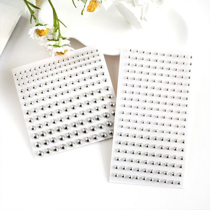 Silvery Fake Lip Eyebrow Ear Stickers Non Piercied Earring Studs Teens Hip hop Fake Nose Nails Ring Body Belly Button Jewelry