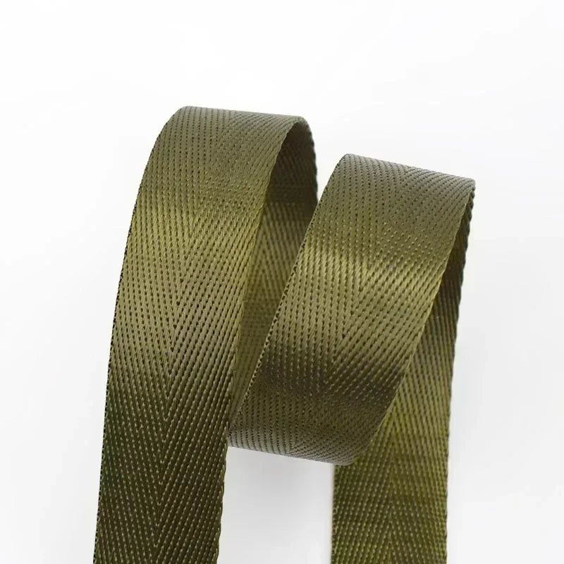 5/10M 1mm 20-38mm Nylon Ribbon Band Herringbone Pattern Webbing Tape Belt Backpack Strap DIY Bag Binding Fabric Sewing Access
