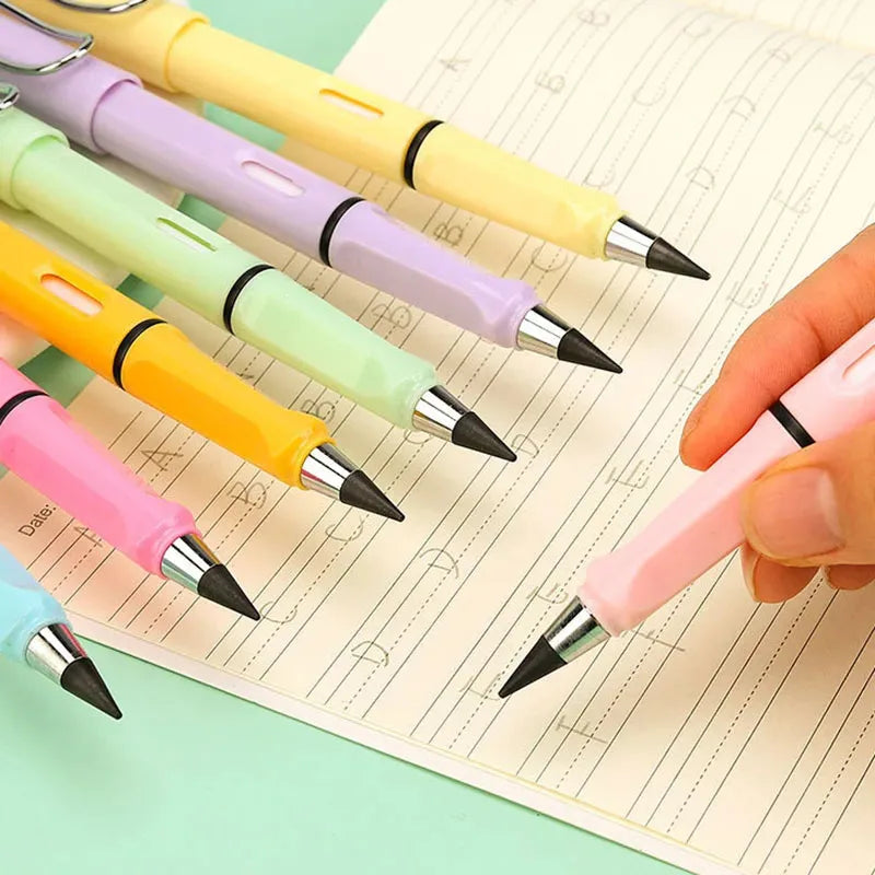 1/4/8pc New Technology Unlimited Writing Pencil No Ink Novelty Pen Art Sketch Painting Tools Kid Gift School Supplies Station