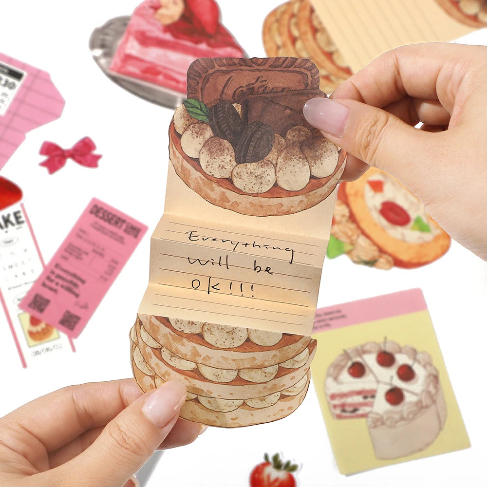 20pcs Fresh Store Series Food and Coffee Material Pack DIY Scrapbook Handbook Aesthetic Stationery Supplies