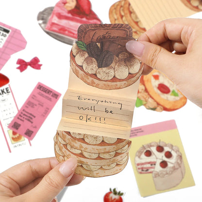 20pcs Fresh Store Series Food and Coffee Material Pack DIY Scrapbook Handbook Aesthetic Stationery Supplies