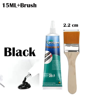 Liquid Waterproof Electrical Tape Epoxy Resin Black Glue Quick Drying Sealant For Wires And Cables Home Use Fix Line Glue