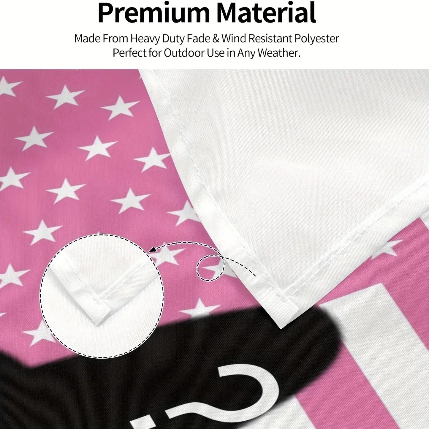 Custom Pink USA America Flag 3X5 Ft Personalized Flags Design Your Image Funny Tapestry Poster Dorm Room, Living Room, Bedroo