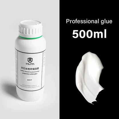 WUTA 100/500ml Leathercraft Cement White Glue Water Based Universal Strong Adhesive Liquid Glue Repair For Leather Paper Wood