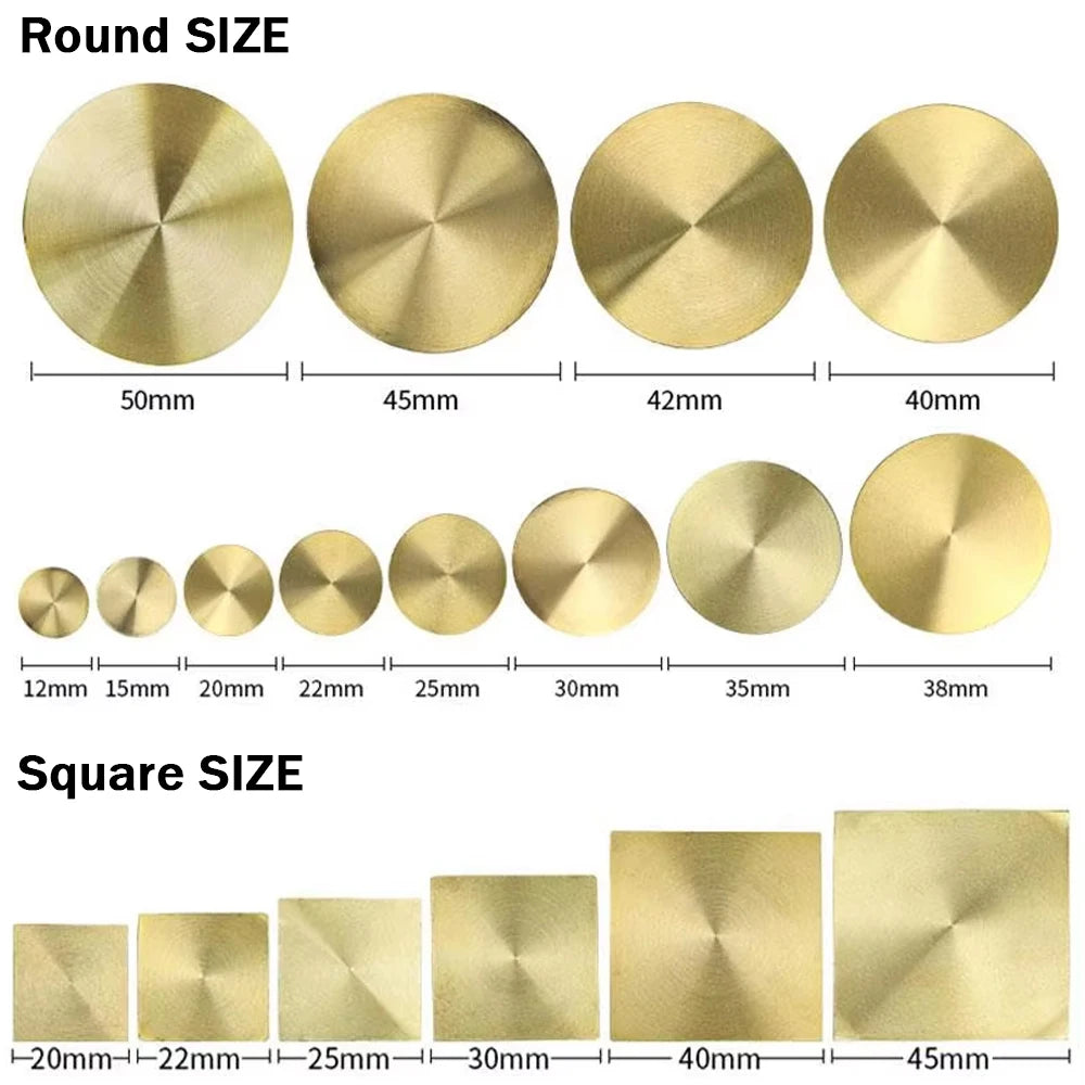 Custom Brass Wax Seal Stamp Personalized LOGO 25/30/40/50mm Round/Square Wax Sealing Head For Wedding Invitation Card Decor S
