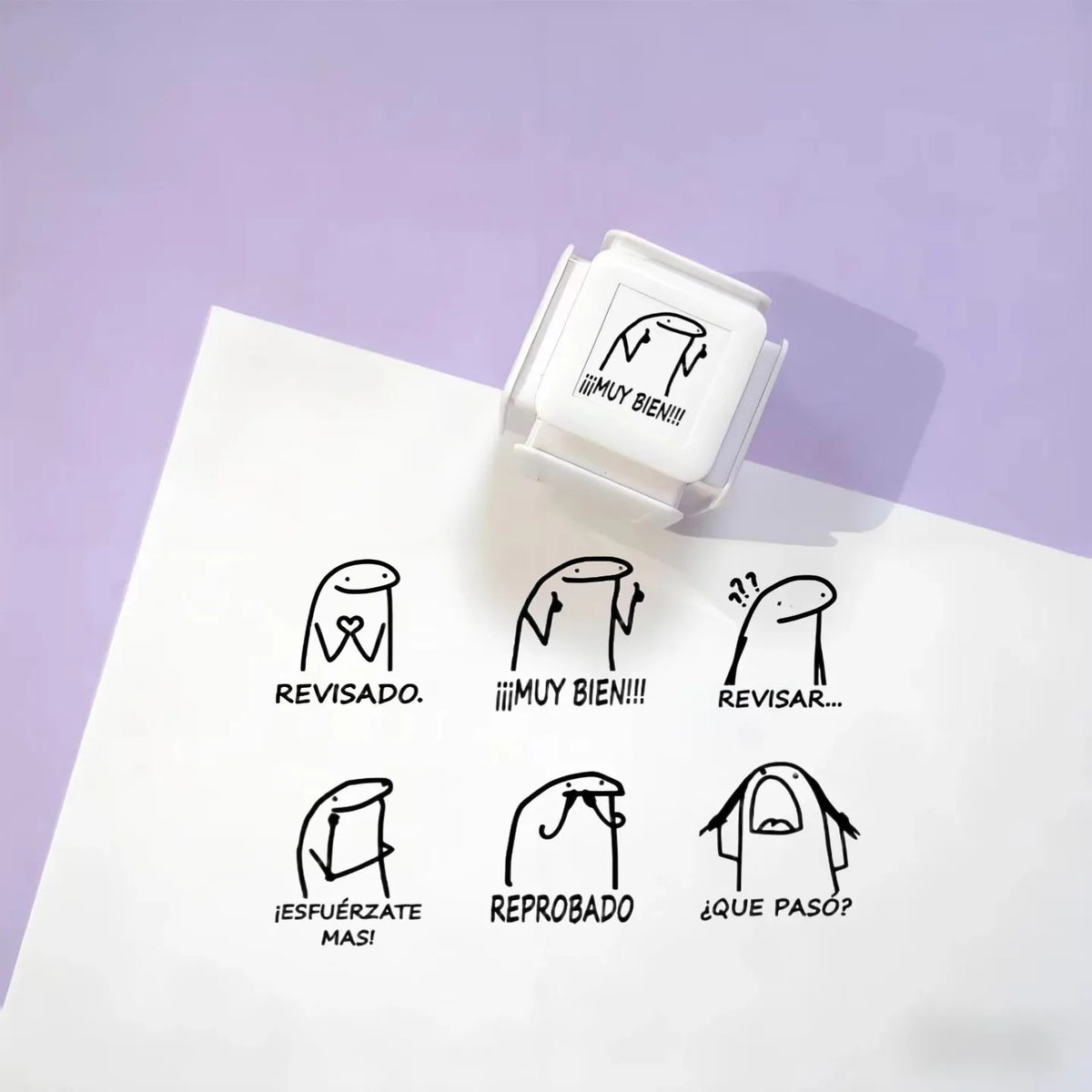 6 Patterns per Educational Teacher Stamps for School Personalized Custom Stamps for Professors and Educators in Spanish Engli