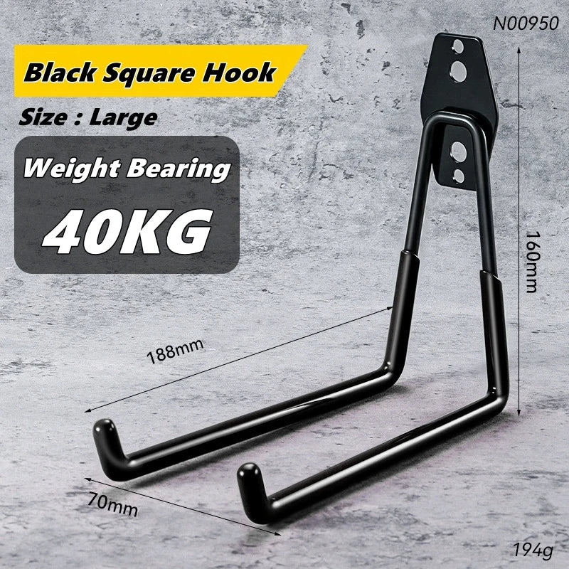 Garage Storage Utility Hooks,Garage Garden Tool Organizer,Hanging Utility Wall Mount Hooks,Heavy Duty Tool Storage Organizer 