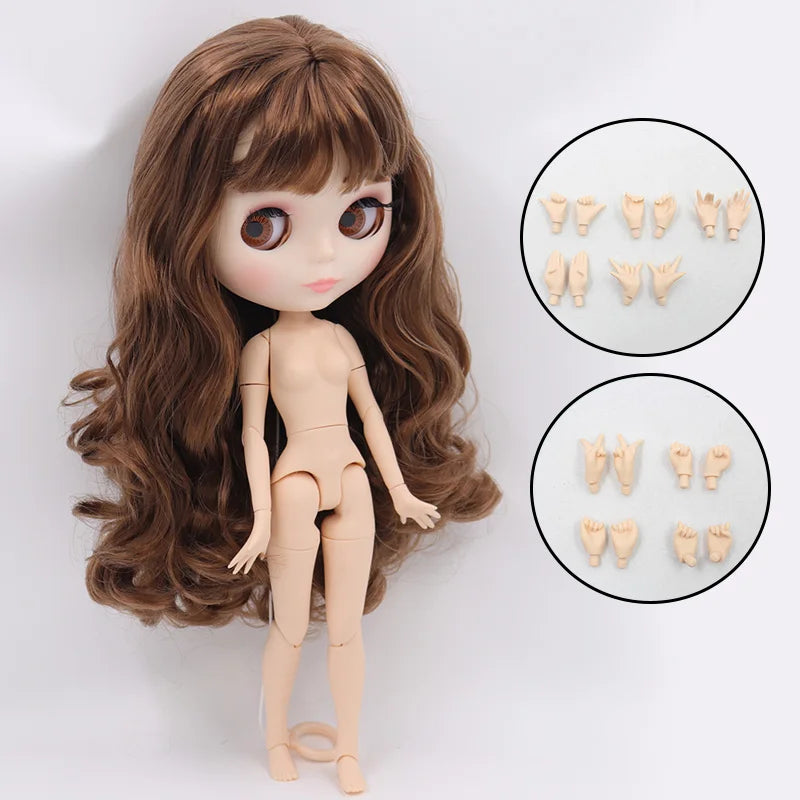 ICY DBS Blyth Doll White Skin Joint Body 1/6 BJD Special Price OB24 Toy Gift - matte face A