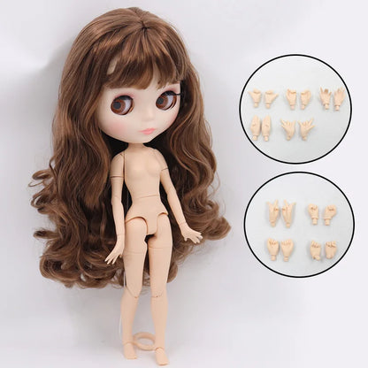 ICY DBS Blyth Doll White Skin Joint Body 1/6 BJD Special Price OB24 Toy Gift - matte face A
