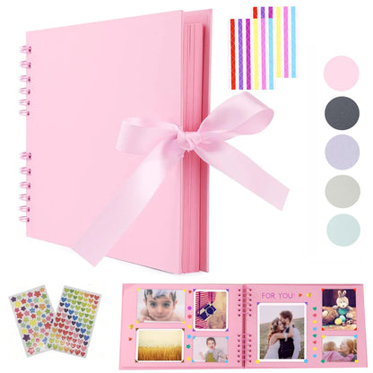 11.5 x 8.5-inch Scrapbook Album, Wedding Guest Book, Anniversary Memory Scrapbook, Wedding Photo Album & DIY Craft Album