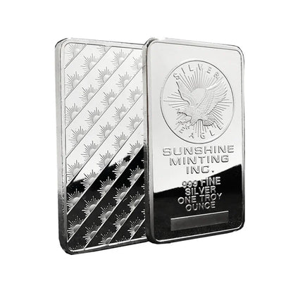 1pcs American Liberty 1OZ Value In God We Trust Fine Silver Bullion Bar US Union Souvenir Coin Gifts Square Silver Coins Eagl