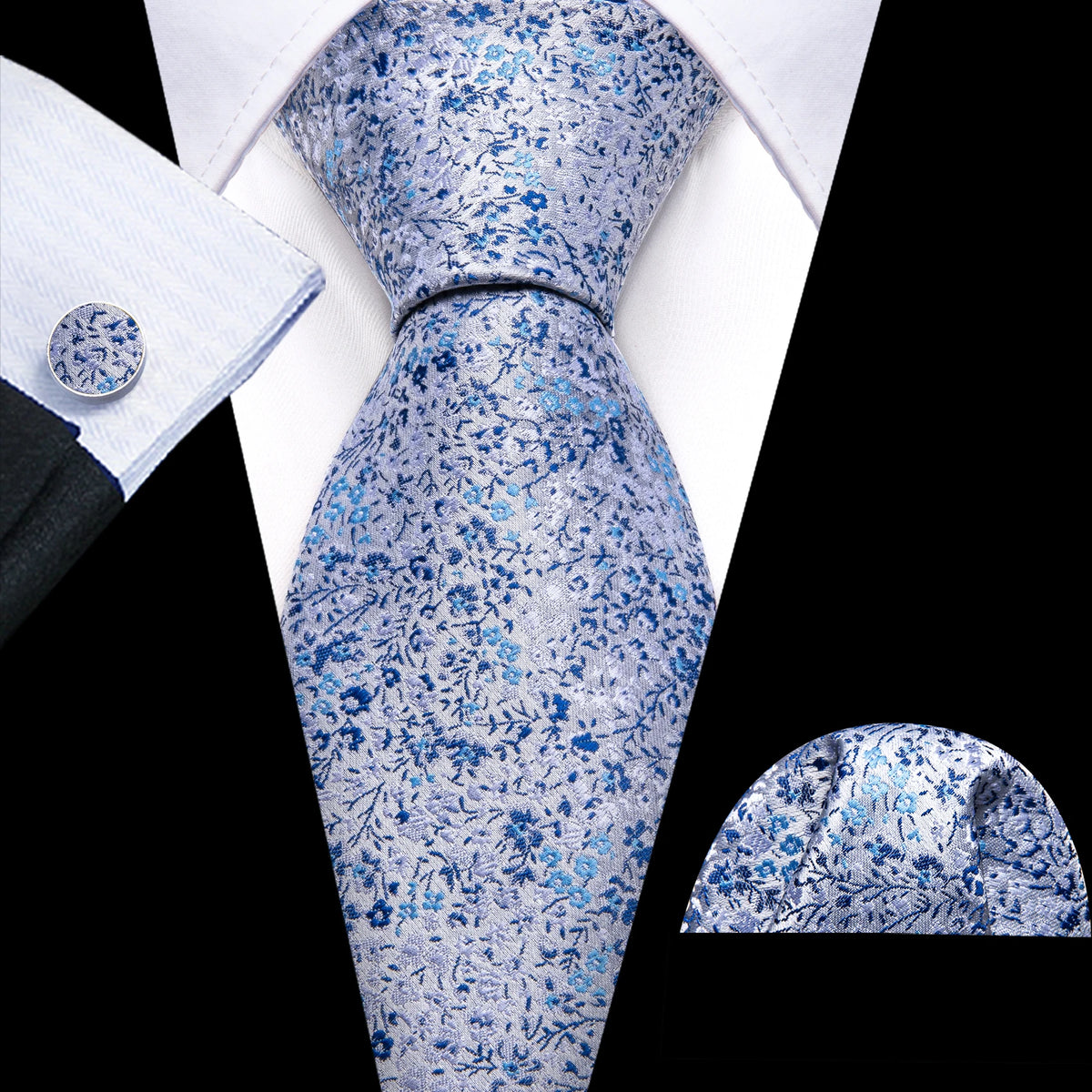 Men Tie Gold Navy Blue Striped Tie Barry.Wang 3.4" Jacquard Party Wedding Woven Fashion Designers Necktie For Men silk Busine