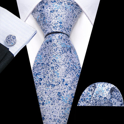 Men Tie Gold Navy Blue Striped Tie Barry.Wang 3.4" Jacquard Party Wedding Woven Fashion Designers Necktie For Men silk Busine