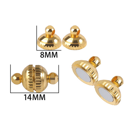 10-5Sets Stainless Steel Strong Magnetic Clasps Magnet End Clasp Connectors For Jewelry Making DIY Bracelet Necklace Accessor