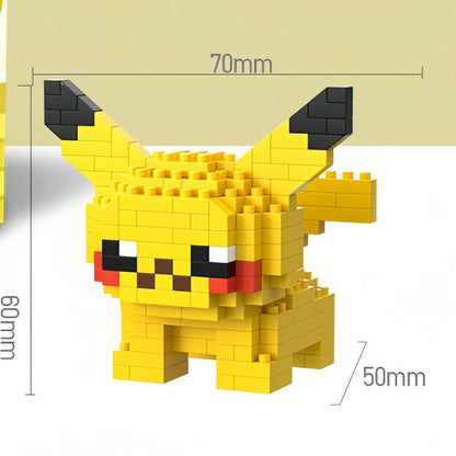 building block toys are luxurious children's toy models, suitable for educational DIY games for boys and girls, cartoon anime