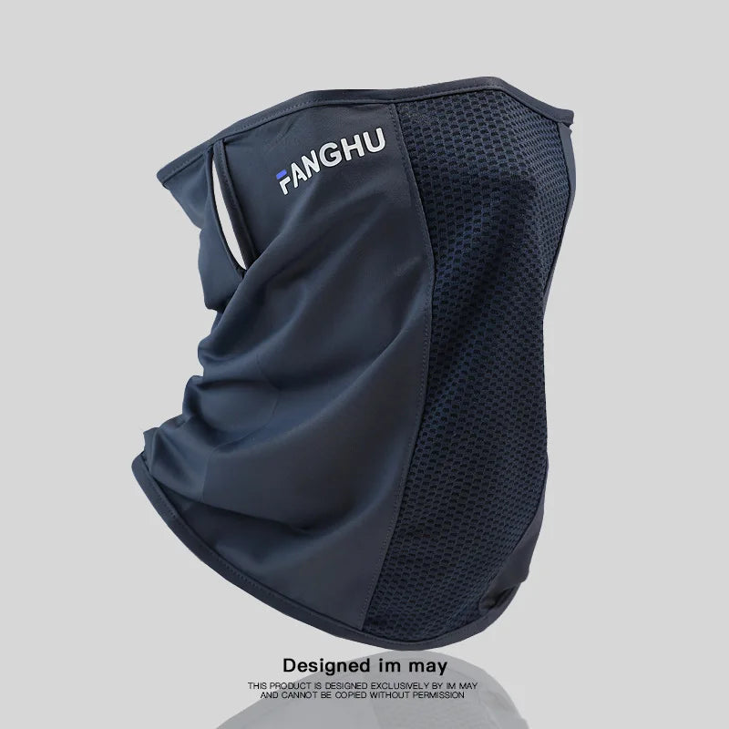 Sun Protection Mask Mesh Breathable Ear Loop Mask Elastic Sunscreen Anti-UV Face Covering Thin Breathable Sports Neck Gaiter