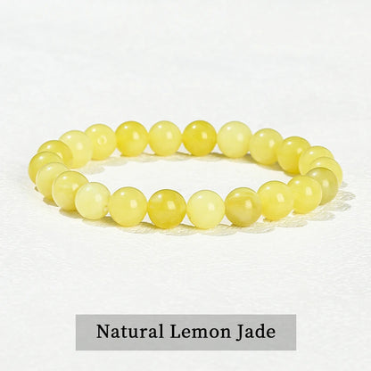 JD Natural Stone Beads Bracelet Amethyst Tiger Eye Crystal Quartz Agate Gem Beads Bangles Women Men Reiki Healling Jewelry Gi