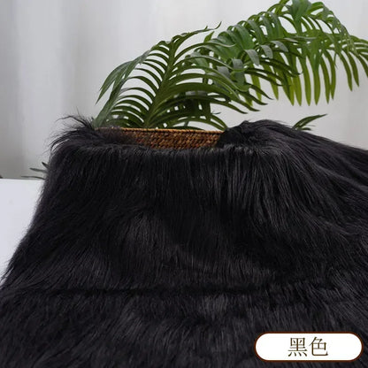 25x45cm 9cmPile Faux Fur Fabric For Sewing Doll Toy Beard Hair DIY Patchwork Material Accessories Home Decoration Cosplay Fab