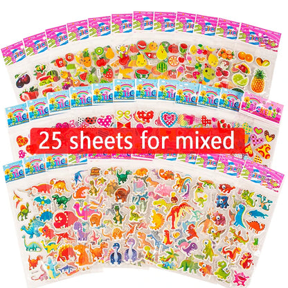 25/40/50 Sheets Clipbook Stickers Handmade DIY Diary Book Decorative over Three Years Old Children Gifts for Boys Girls TMZ -