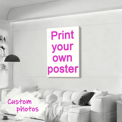 Custom Canvas Prints Photo Wall Art Personalized Poster for Family Life Pets Anime Birthdays Weddings Scenery Home Decor Gift
