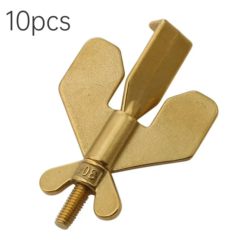 Portable Door Lock - Travel Hotel Lock, Privacy Door Lock for Any Doors, Anti-Theft Door Stopper for Home Security - Golden 1