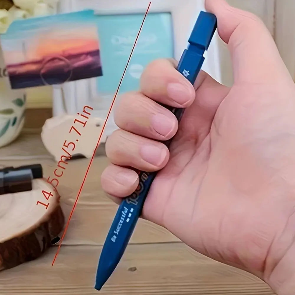 3 pencils and 48 leads 2B black mechanical pencils without sharpening leads are convenient and practical (mixed colors)