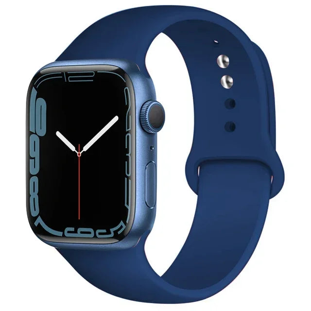 Silicone Band For Apple Watch straps 49mm 40mm 44 mm 45mm 46mm 42mm 41mm 38mm sports bracelet iWatch series 10 9 8 3 SE ultra