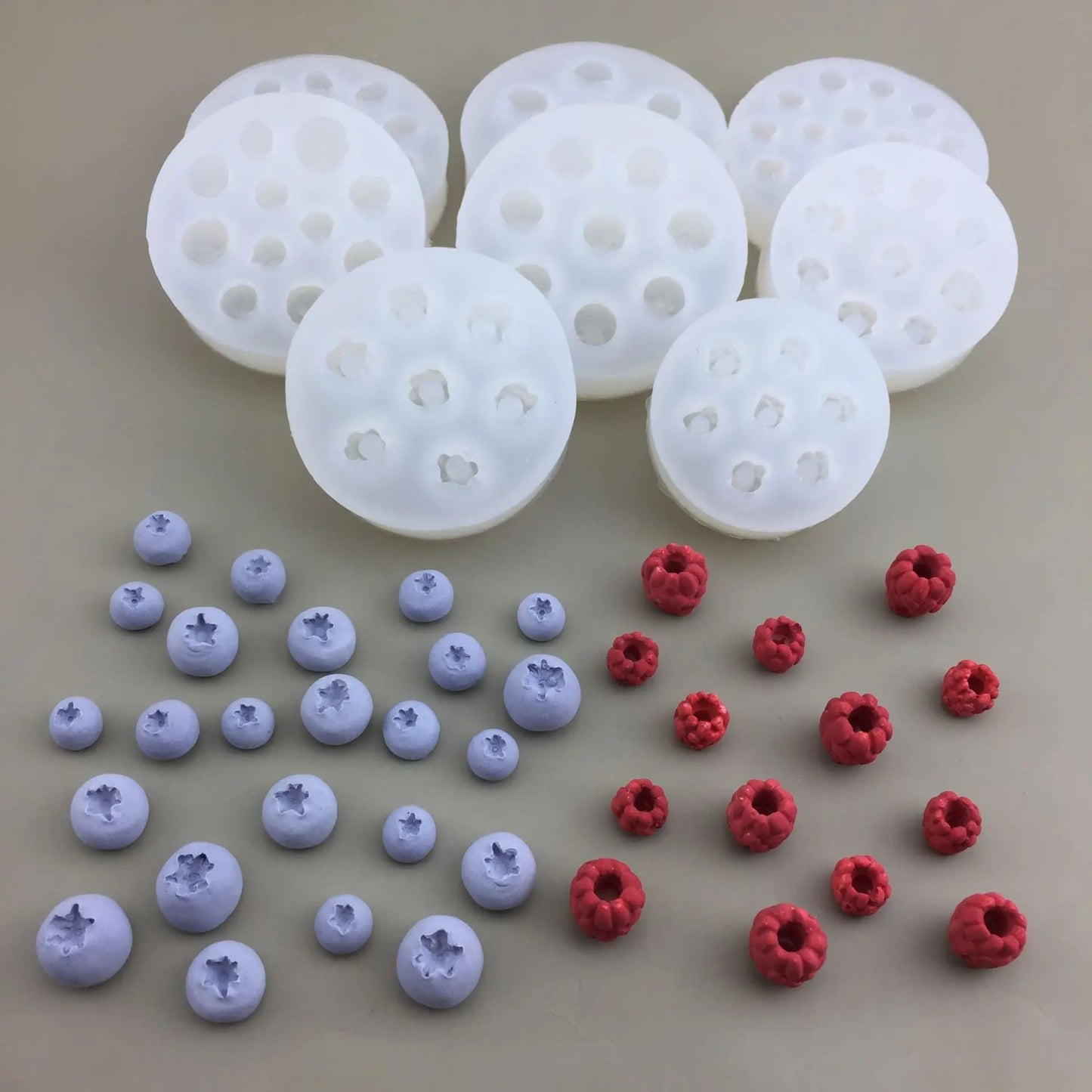 1Pc Blueberry Raspberry Candle Mold Simulation Fruit Fondant Silicone Mould DIY Chocolate Cookie Baking Mold Cake Decor Suppl