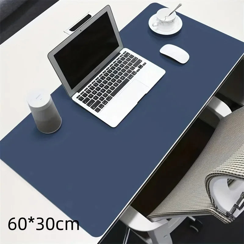 1 Pcs Large Size 600*300mm Office Desk Protector Mat PU Leather Waterproof Mouse Pad Desktop Keyboard Desk Pad Gaming Mousepa