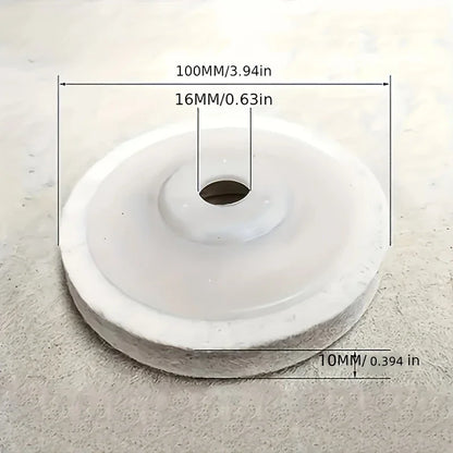 Mirror Polishing Discs - Angle Grinder Grinding Stainless Steel Woodworking Furniture Glass Polishing Felt Wheels for Easy Gr