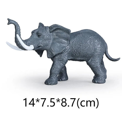 NEW Wild Animal Zoo Tiger Kangaroo Elephant Snake Bear Deer Koala Squirrel Model Figurine Collecta Toy Figures Gift for Child