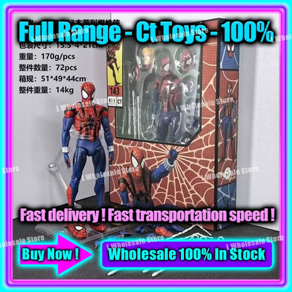 In Stock Mess Toys Superior Symbiote Scarlet Spider Ct Toys Spiderman Daredevil Batman Wolverine Anime Action Figure Gifts To