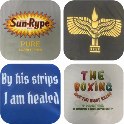 100% Cotton T-shirt Custom Logo Street Trend Short Sleeve T-shirt Embroidery Design European American Size Tops Printing Patt