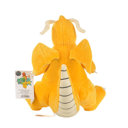 Anime Kawaii Dragonite Stuffed Toys Cartoon&Cute Plush Dolls Throw Pillow Birthday Gift for Kids Friends Boys Home Decoration